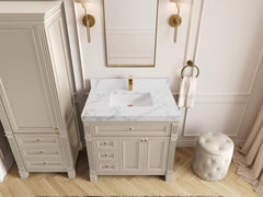 Paris 36 in. W x 22 in. D Center Sink Bathroom Vanity - photo 15