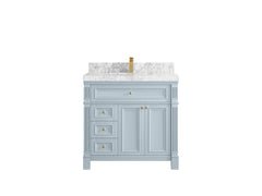 Paris 36 in. W x 22 in. D Center Sink Bathroom Vanity - photo 8