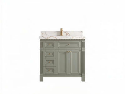 Paris 36 in. W x 22 in. D Center Sink Bathroom Vanity - Willow Bath and Vanity