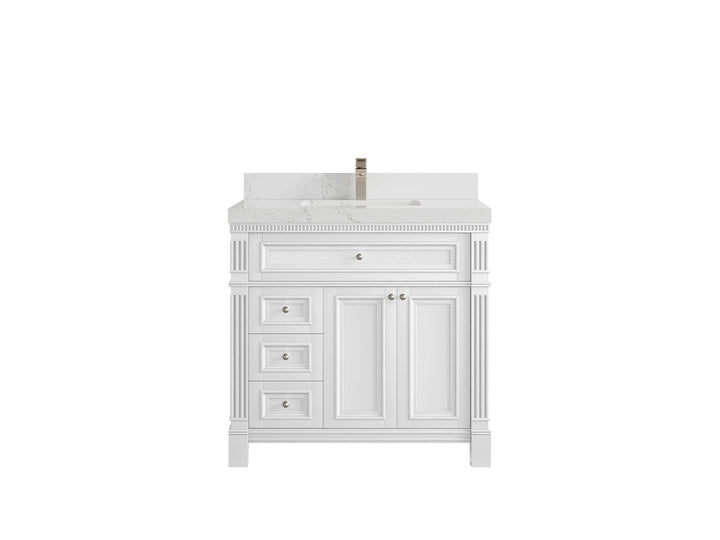 Paris 36 in. W x 22 in. D Center Sink Bathroom Vanity - photo 30