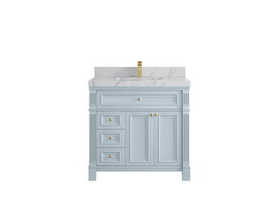 Paris 36 in. W x 22 in. D Center Sink Bathroom Vanity - Willow Bath and Vanity