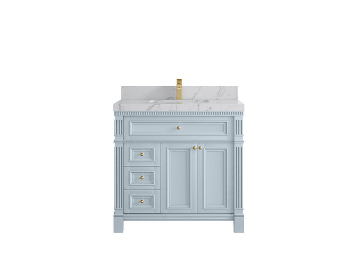 Paris 36 in. W x 22 in. D Center Sink Bathroom Vanity - photo 38