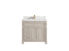 Paris 36 in. W x 22 in. D Center Sink Bathroom Vanity - photo 36