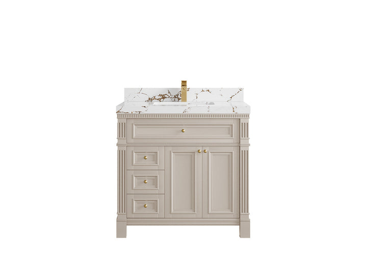Paris 36 in. W x 22 in. D Center Sink Bathroom Vanity - photo 36
