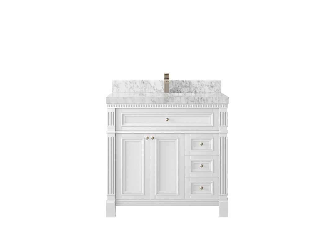 Paris 36 in. W x 22 in. D Center Sink Bathroom Vanity - Willow Bath and Vanity