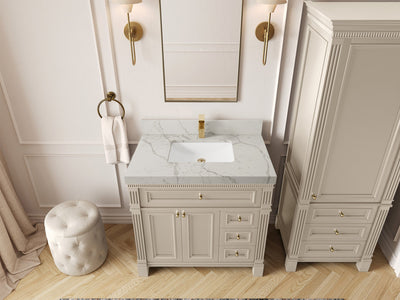 Paris 36 in. W x 22 in. D Center Sink Bathroom Vanity - Willow Bath and Vanity
