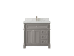 Paris 36 in. W x 22 in. D Bathroom Vanity with Center Sink - photo 17