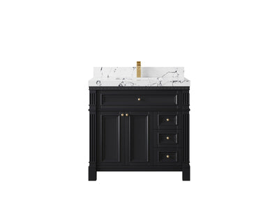 Paris 36 in. W x 22 in. D Center Sink Bathroom Vanity - Willow Bath and Vanity