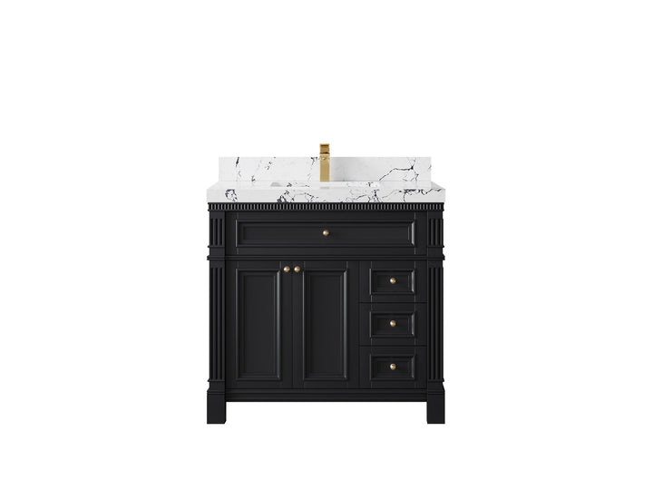 Paris 36 in. W x 22 in. D Center Sink Bathroom Vanity - photo 40