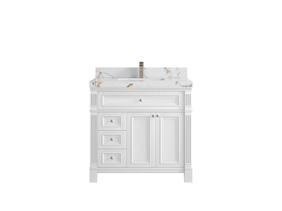 Paris 36 in. W x 22 in. D Center Sink Bathroom Vanity - Willow Bath and Vanity