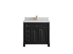 Paris 36 in. W x 22 in. D Center Sink Bathroom Vanity - photo 1