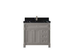 Paris 36 in. W x 22 in. D Bathroom Vanity with Center Sink - photo 11