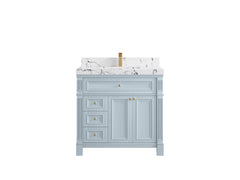 Paris 36 in. W x 22 in. D Center Sink Bathroom Vanity - photo 36