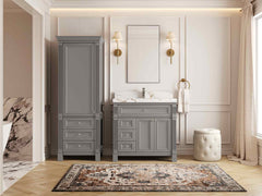 Paris 36 in. W x 22 in. D Center Sink Bathroom Vanity - photo 4