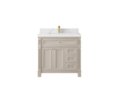 Paris 36 in. W x 22 in. D Bathroom Vanity with Center Sink - photo 12