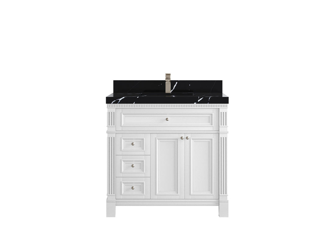Paris 36 in. W x 22 in. D Center Sink Bathroom Vanity - Willow Bath and Vanity