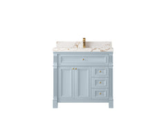 Paris 36 in. W x 22 in. D Bathroom Vanity with Center Sink - photo 1