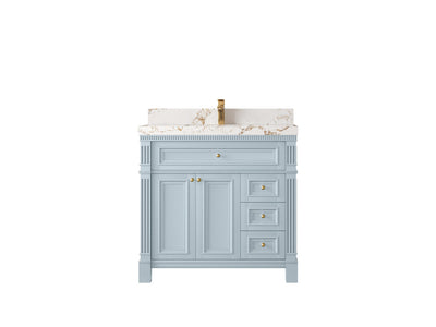 Paris 36 in. W x 22 in. D Center Sink Bathroom Vanity - Willow Bath and Vanity
