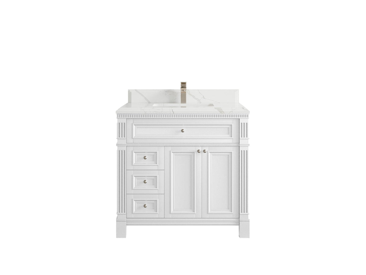Paris 36 in. W x 22 in. D Center Sink Bathroom Vanity - Willow Bath and Vanity