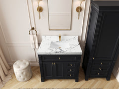 Paris 36 in. W x 22 in. D Bathroom Vanity with Center Sink - photo 39