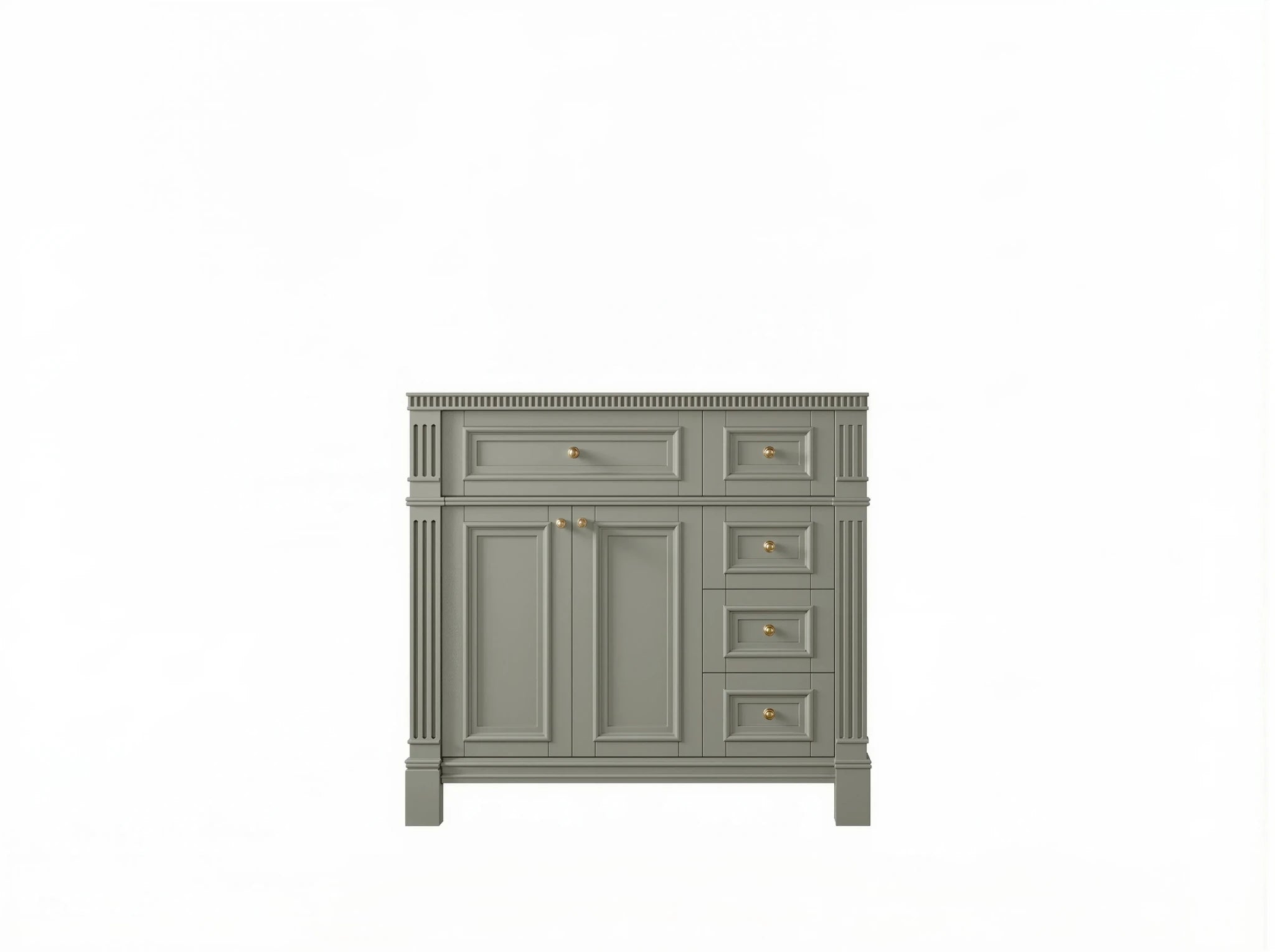 Paris 36 in. W x 22 in. D Left Offset Sink Bathroom Vanity - Willow Bath and Vanity