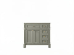 Paris 36 in. W x 22 in. D Left Offset Sink Bathroom Vanity - photo 33
