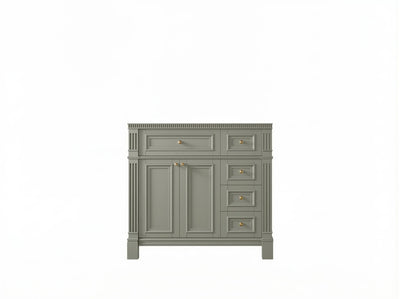 Paris 36 in. W x 22 in. D Left Offset Sink Bathroom Vanity - Willow Bath and Vanity