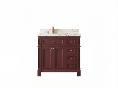 Paris 36 in. W x 22 in. D Left Offset Sink Bathroom Vanity - Willow Bath and Vanity