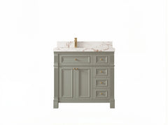 Paris 36 in. W x 22 in. D Left Offset Sink Bathroom Vanity - photo 1