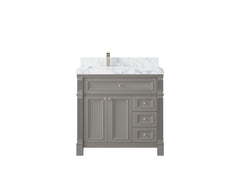 Paris 36 in. W x 22 in. D Left Offset Sink Bathroom Vanity - photo 20