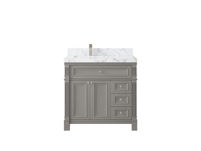 Paris 36 in. W x 22 in. D Left Offset Sink Bathroom Vanity - Willow Bath and Vanity