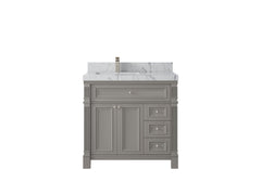 Paris 36 in. W x 22 in. D Left Offset Sink Bathroom Vanity - photo 42