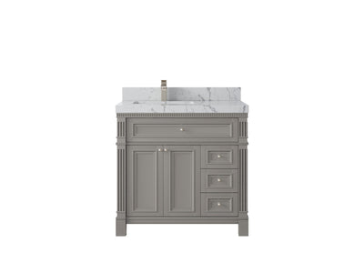 Paris 36 in. W x 22 in. D Left Offset Sink Bathroom Vanity - Willow Bath and Vanity