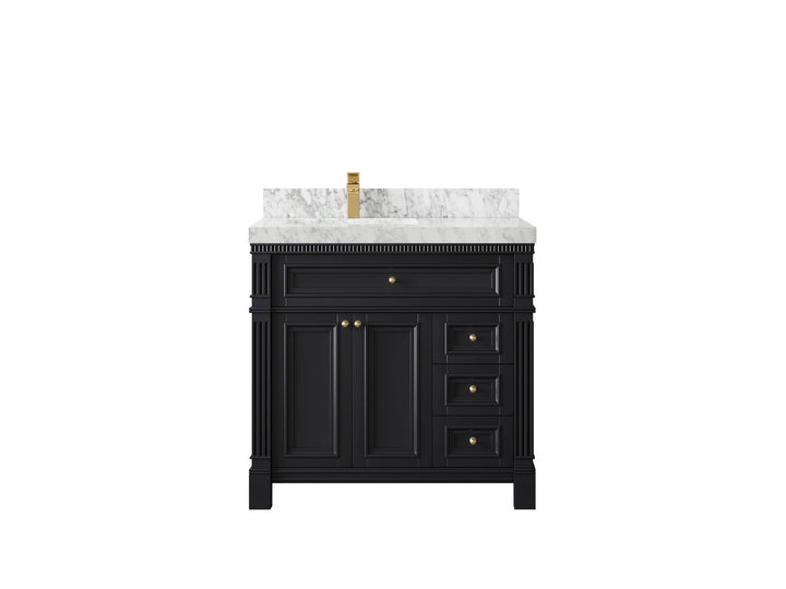 Paris 36 in. W x 22 in. D Left Offset Sink Bathroom Vanity - photo 20