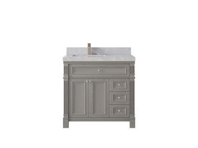 Paris 36 in. W x 22 in. D Left Offset Sink Bathroom Vanity - Willow Bath and Vanity