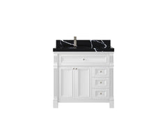 Paris 36 in. W x 22 in. D Left Offset Sink Bathroom Vanity - photo 8