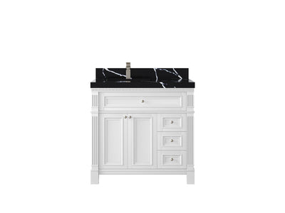 Paris 36 in. W x 22 in. D Left Offset Sink Bathroom Vanity - Willow Bath and Vanity