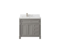 Paris 36 in. W x 22 in. D Left Offset Sink Bathroom Vanity - photo 16