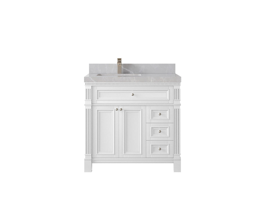 Paris 36 in. W x 22 in. D Left Offset Sink Bathroom Vanity - Willow Bath and Vanity