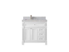 Paris 36 in. W x 22 in. D Left Offset Sink Bathroom Vanity - photo 32
