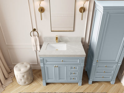 Paris 36 in. W x 22 in. D Left Offset Sink Bathroom Vanity - Willow Bath and Vanity