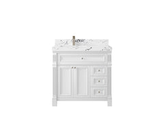 Paris 36 in. W x 22 in. D Left Offset Sink Bathroom Vanity - photo 40