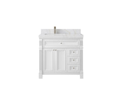 Paris 36 in. W x 22 in. D Left Offset Sink Bathroom Vanity - photo 18
