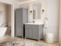 Paris 36 in. W x 22 in. D Left Offset Sink Bathroom Vanity - photo 2