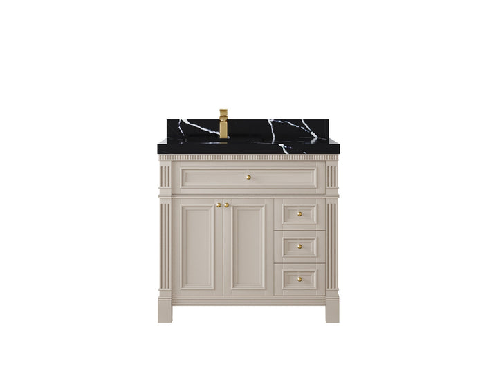 Paris 36 in. W x 22 in. D Left Offset Sink Bathroom Vanity - photo 8