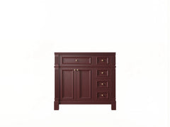 Paris 36 in. W x 22 in. D Left Offset Sink Bathroom Vanity - photo 22