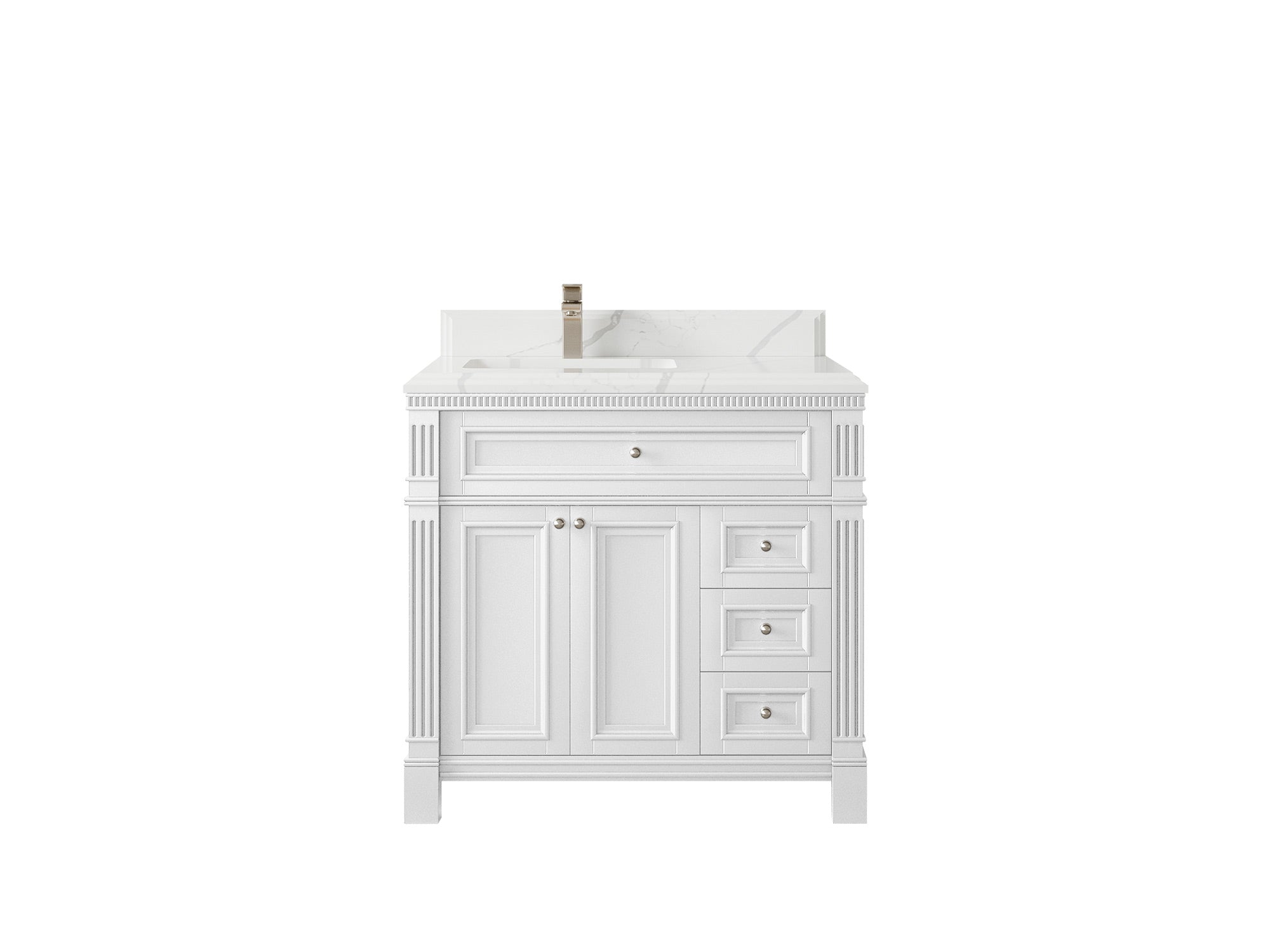 Paris 36 in. W x 22 in. D Left Offset Sink Bathroom Vanity - Willow Bath and Vanity