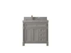Paris 36 in. W x 22 in. D Left Offset Sink Bathroom Vanity - photo 34