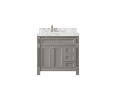 Paris 36 in. W x 22 in. D Left Offset Sink Bathroom Vanity - Willow Bath and Vanity