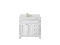 Paris 36 in. W x 22 in. D Left Offset Sink Bathroom Vanity - photo 12